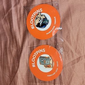 Lot of 2 Lootcrate Collector Pins